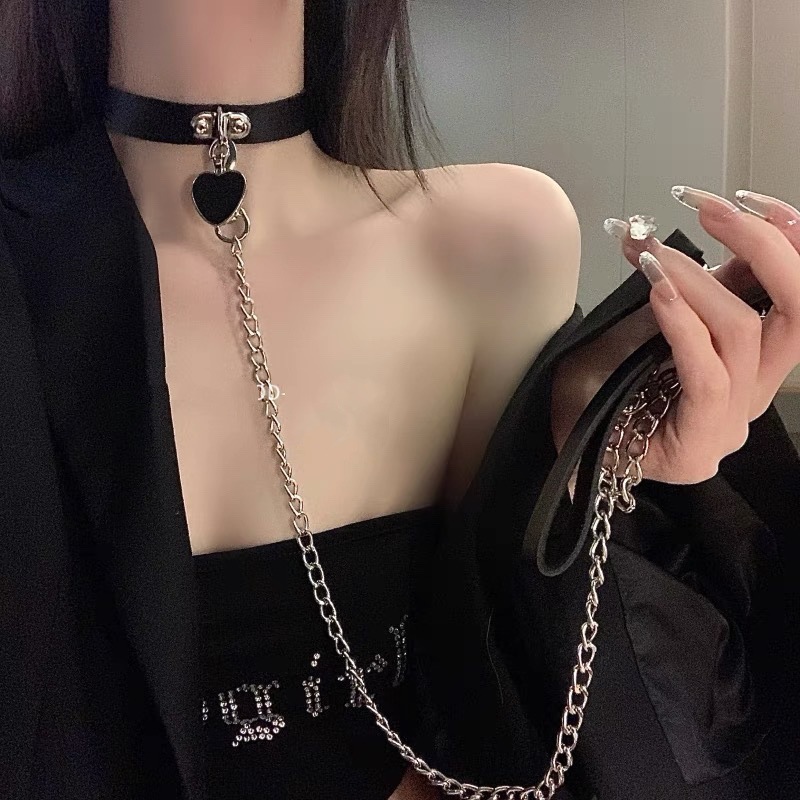 Collier Sexy en cuir Bdsm pour - Body Jewelry Goth avis et prix