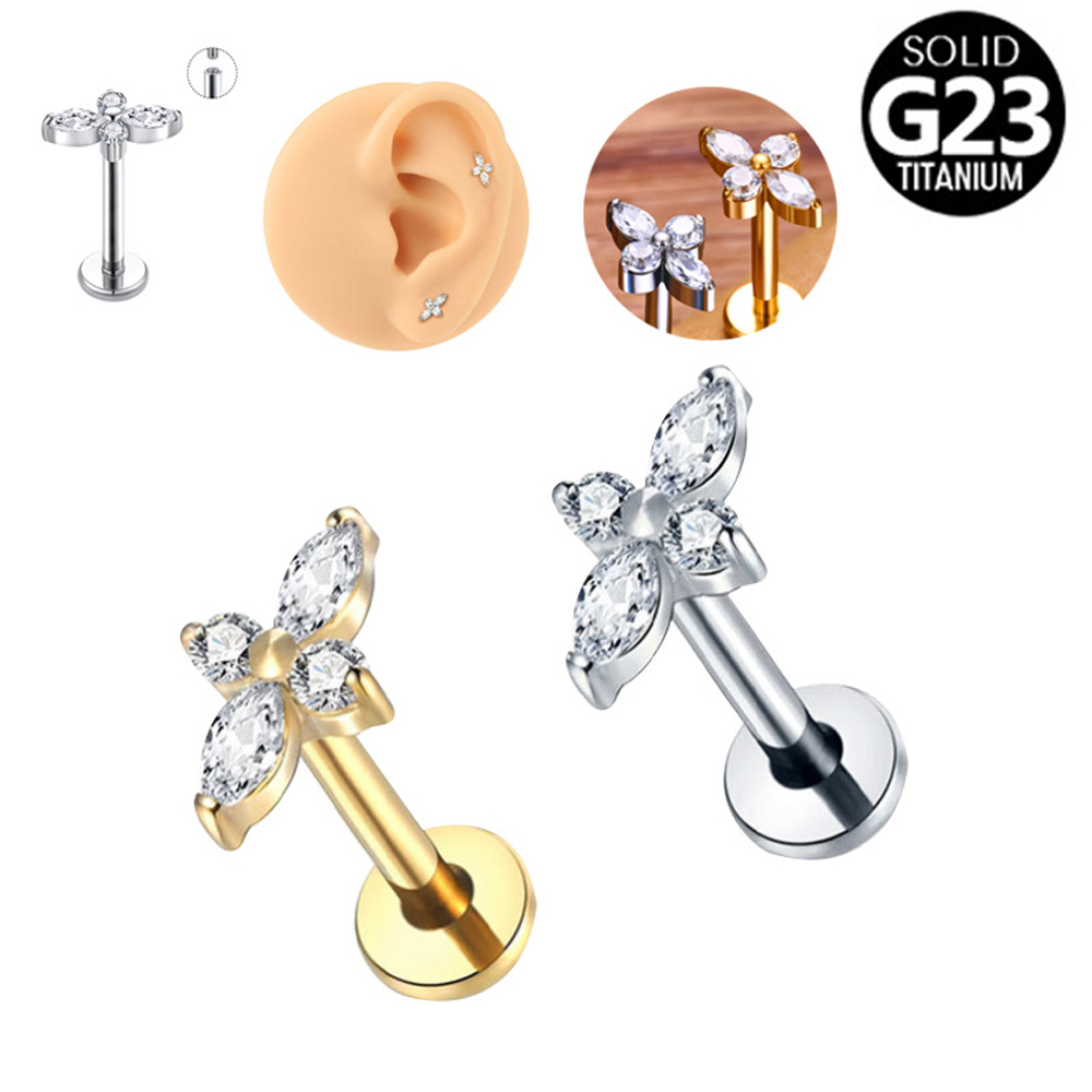 1 pièce Bijou de piercing labr - Flat Back Labret Stud avis et prix