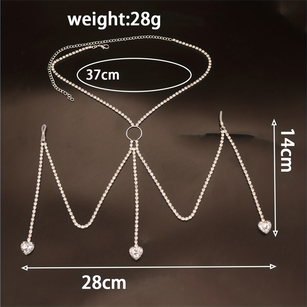 Gouttes d'eau en forme de cœur - Body Jewelry Luxury avis et prix