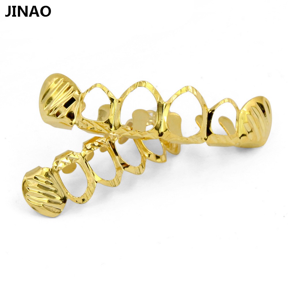 JINAO-Ensemble de grillz coupé - Body Jewelry Gold Plated avis et prix