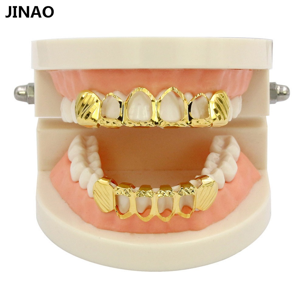 JINAO-Ensemble de grillz coupé - Body Jewelry Gold Plated avis et prix