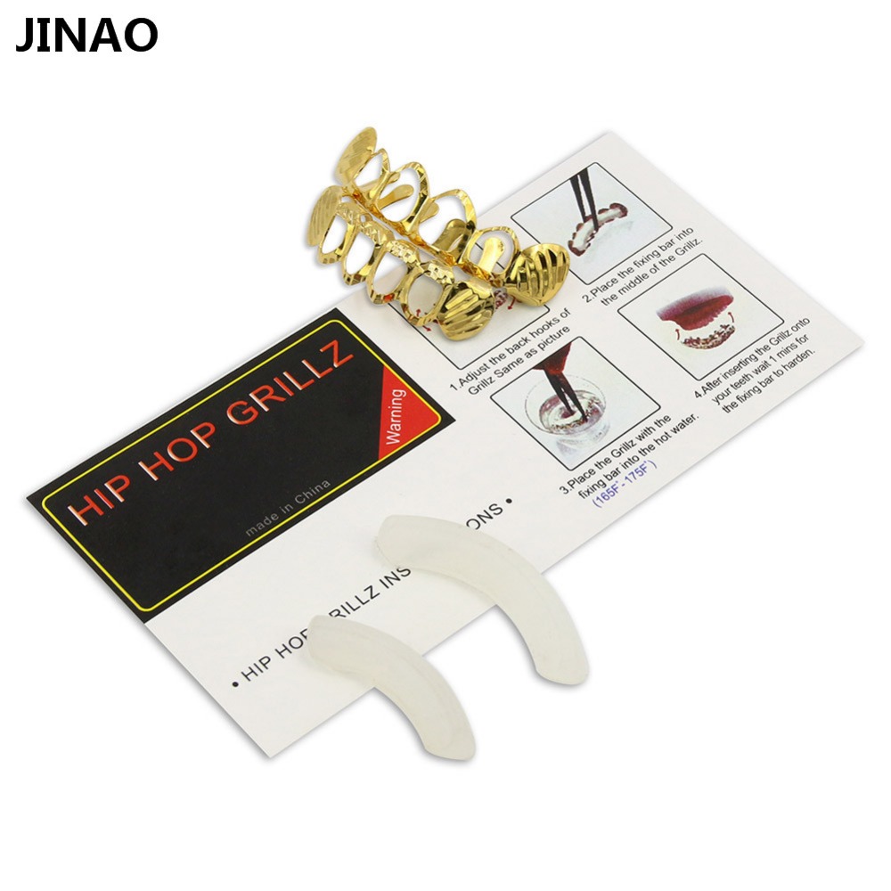 JINAO-Ensemble de grillz coupé - Body Jewelry Gold Plated avis et prix