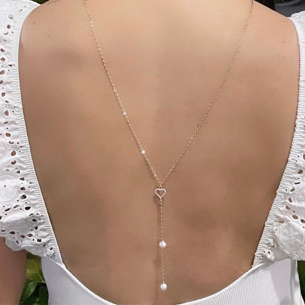 Chaîne arrière de mariée en fo - Body Jewelry For Backless Dress avis et prix