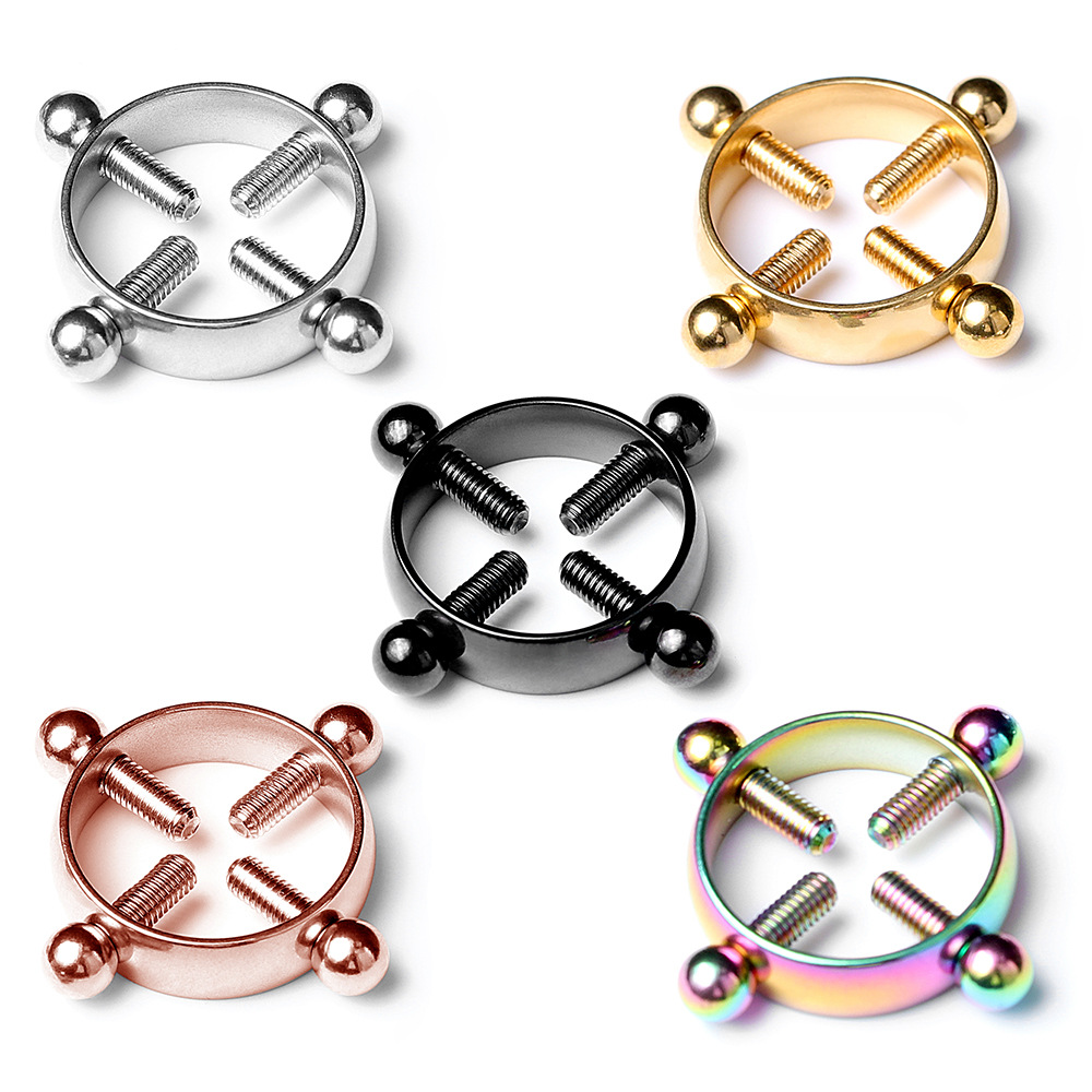 1 paire de pinces à tétons cro - Body Jewelry Goth avis et prix
