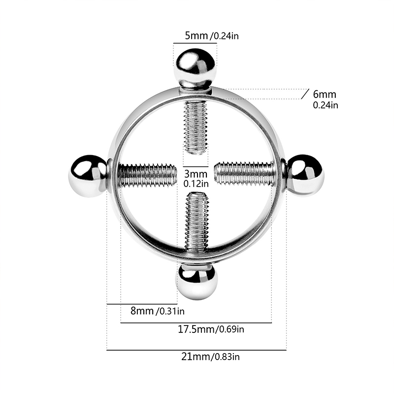 1 paire de pinces à tétons cro - Body Jewelry Goth avis et prix
