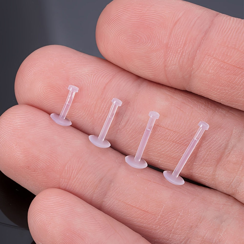 Boucles d'oreilles transparent - Flat Back Labret Stud avis et prix