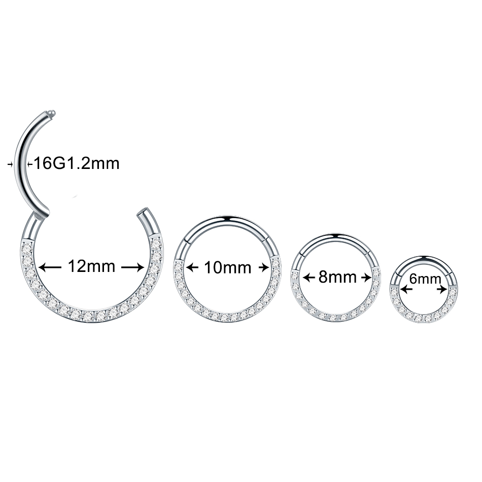 Anneaux de nez en acier inoxyd - Septum Clicker Ring avis et prix