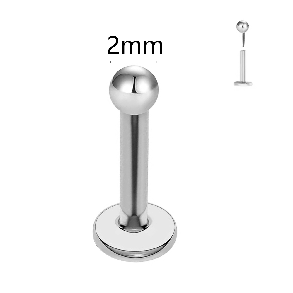 ASTM F136 G23 titane la boule  - Flat Back Labret Stud avis et prix