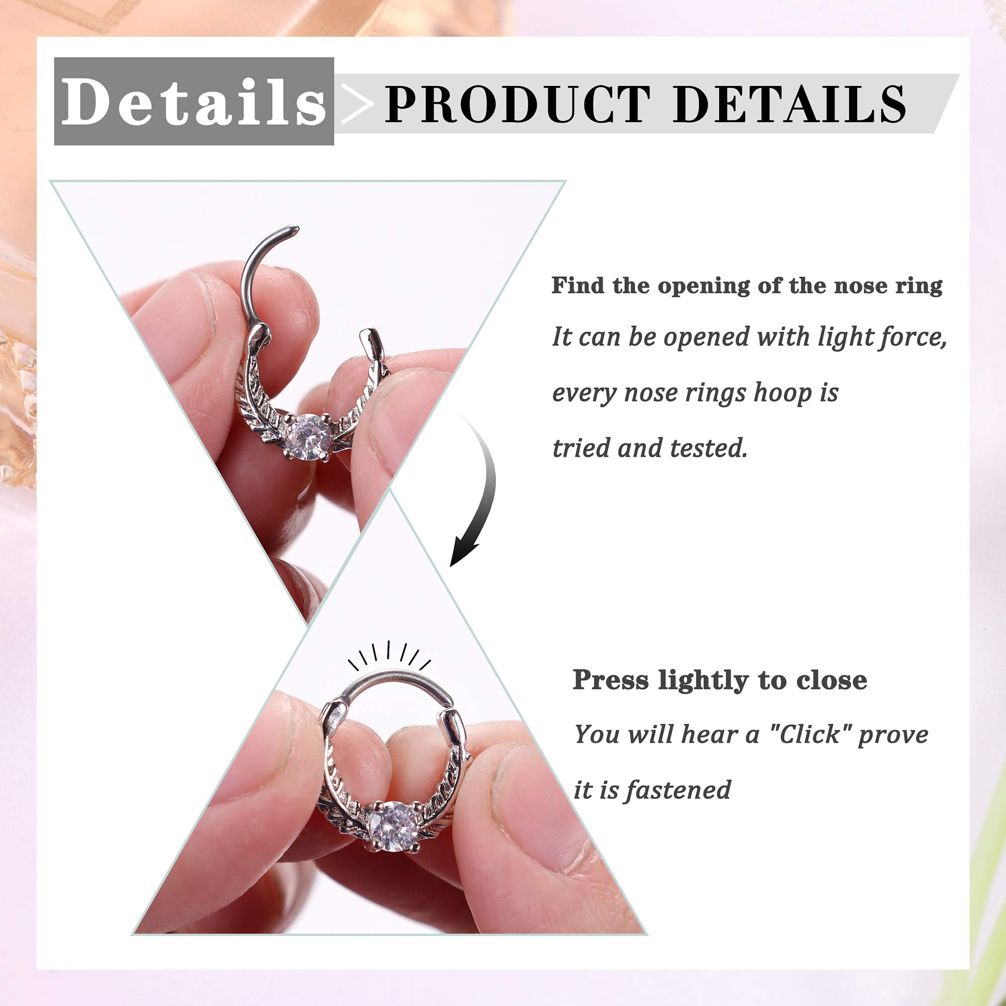 Drperfect 16G Septum Clicker a - Septum Clicker Ring avis et prix