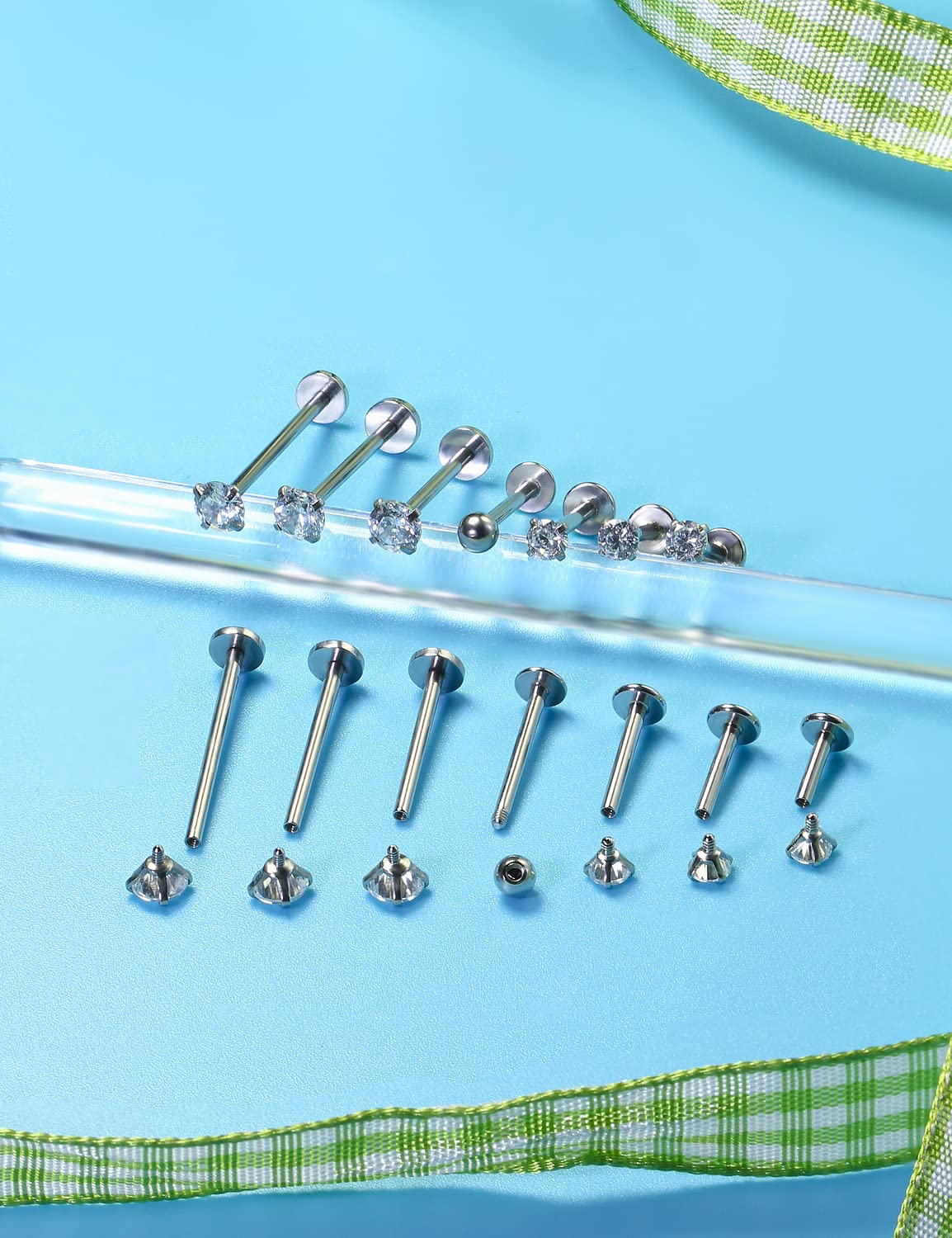 16g différentes tailles flatba - Flat Back Labret Stud avis et prix