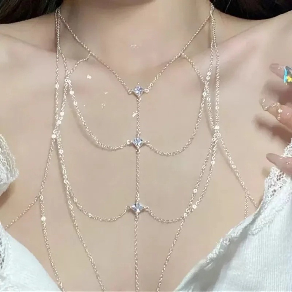 Chaîne de corps multicouche de - Body Jewelry Luxury avis et prix