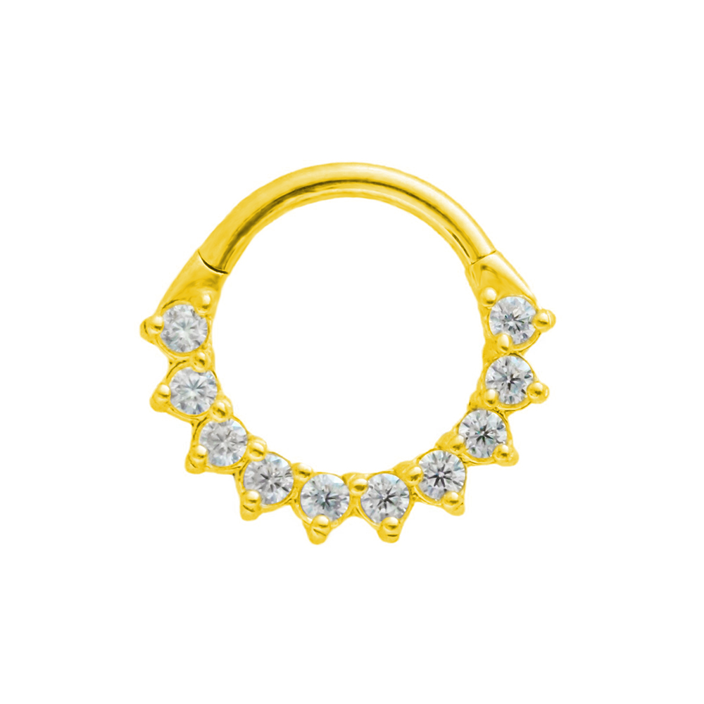 Trapezium CZ Septum 100% acier - Septum Clicker Ring avis et prix