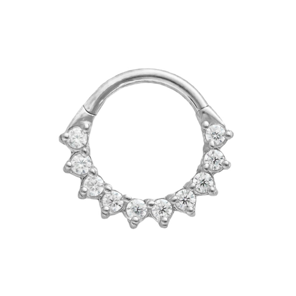 Trapezium CZ Septum 100% acier - Septum Clicker Ring avis et prix