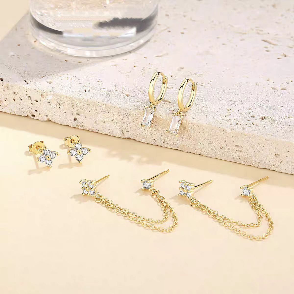 Ensemble de 3 boucles d'oreill - Body Jewels avis et prix