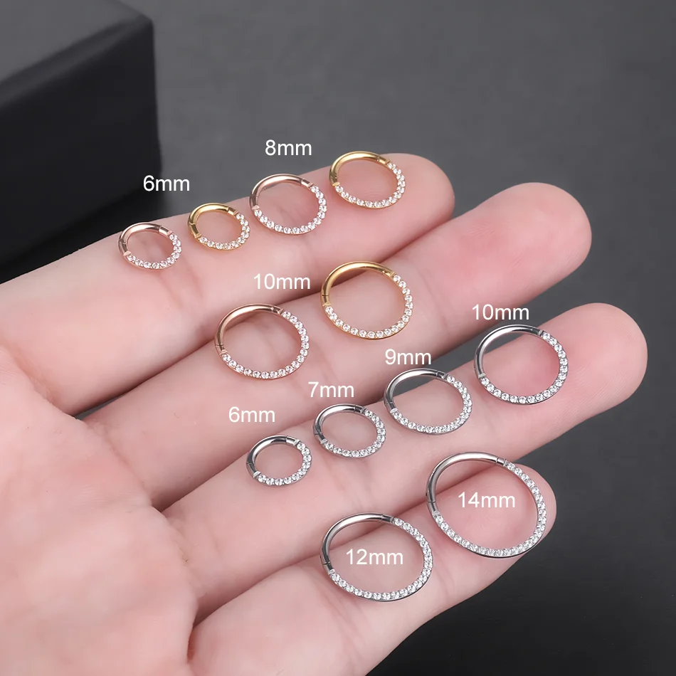 F136 titane nez Piercing artic - Septum Clicker Ring avis et prix
