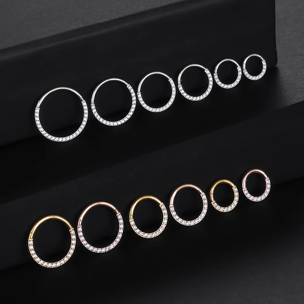 F136 titane nez Piercing artic - Septum Clicker Ring avis et prix